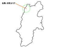 信州（長野県）・白馬大町の地図