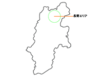 信州（長野県）・長野の地図